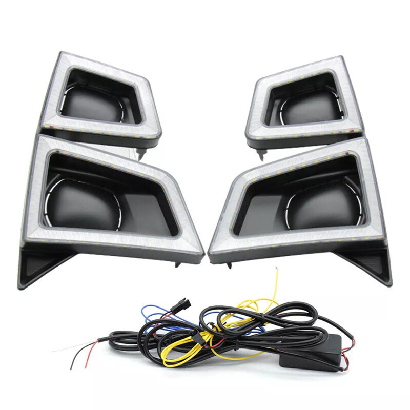 2-pack LED daytime running lights and fog lights suitable for Isuzu D-MAX 2019-2024 models.
