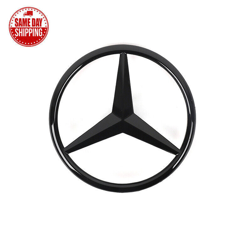 W117 CLA for Mercedes GLOSS with black star badge on the rear trunk lid and AMG CLA250 badge.