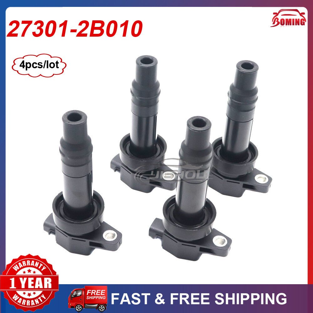 4x New 27301-2B010 for HYUNDAI for KIA Soul 1.6L L4 2010-2011 Ignition Coil Pack