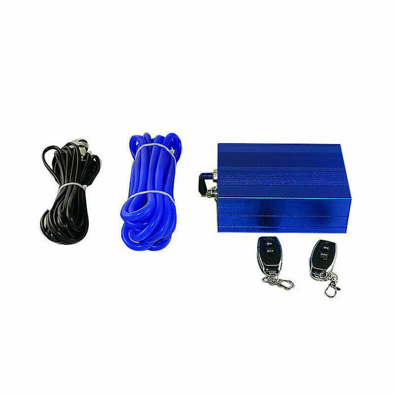 Pair Set 3 Adjust The Sound Muffler W/ Exhaust Valve Double Outlet 5.2 Body