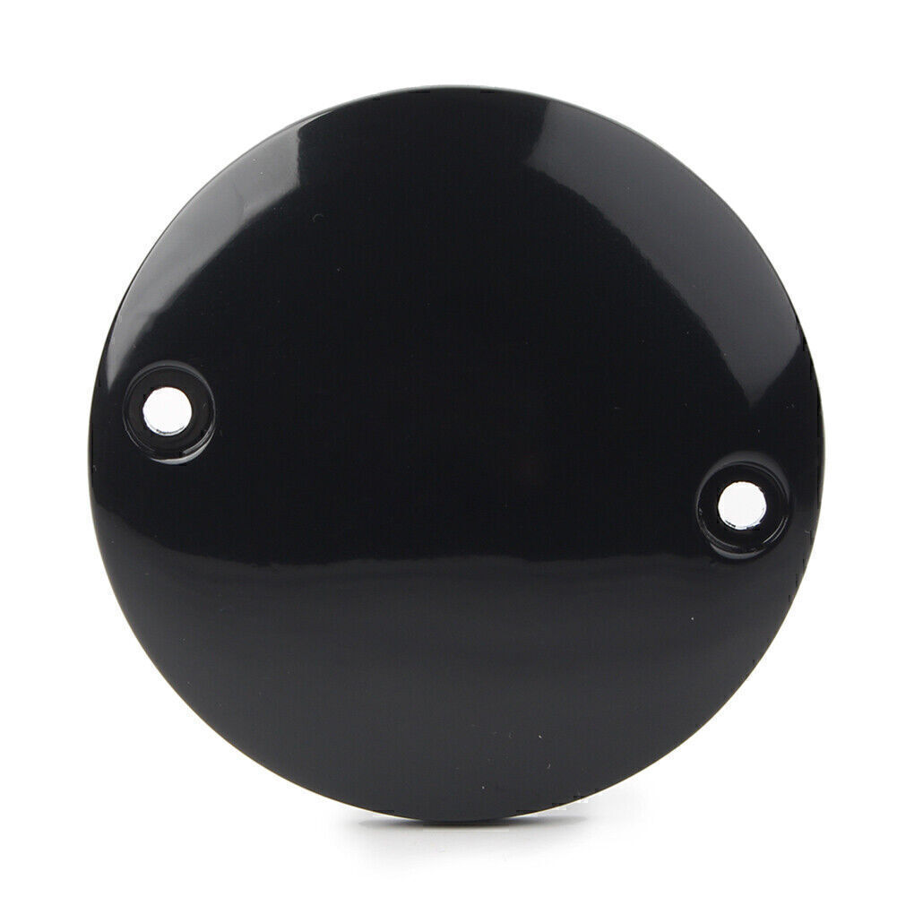 Flat Timer Ignition Points Cover Black for Harley XL 883R 2002 - 2003 883 04-06