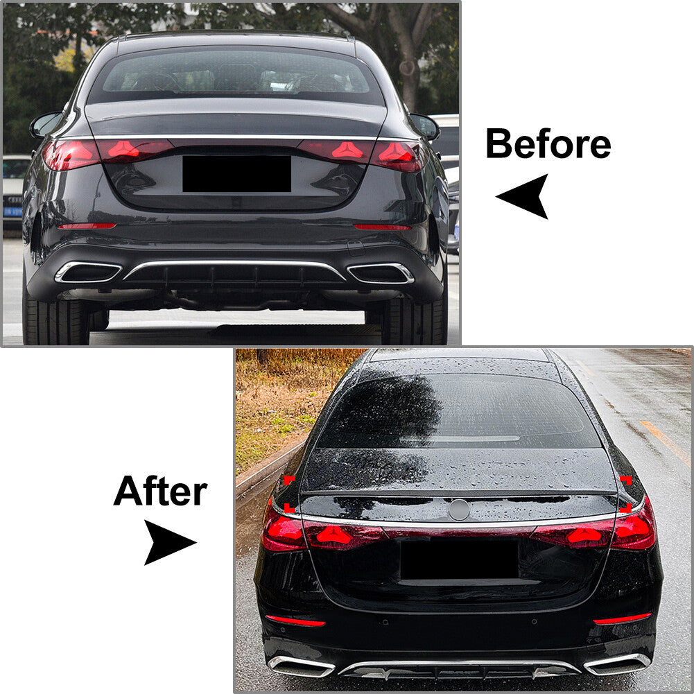 Rear Trunk Spoiler Wing Fit for Mercedes-Benz E Class W214 E260 E300 2024+