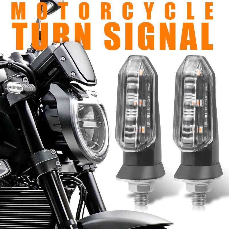 4X Universal Clear for Mini LED Motorcycle Turn Signal Indicator Amber Blinker Light