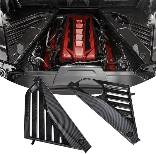 Carbon Fiber Engine Bay Panel Cover For 2020-2024 for Corvette C8 GM Style