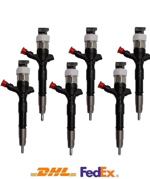 6X Fuel Injector 23670-30420 2367030420 295050-0800 for Toyota Hilux 2.5 D