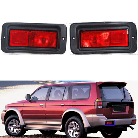 For Montero Pajero Sport 1999-2010 2x Rear Bumper Tail Lights Fog Lamp LH+RH