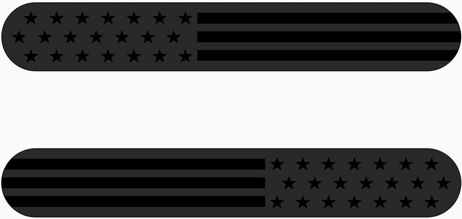 Car side fender badge sticker decal American flag magnet black for Chevrolet