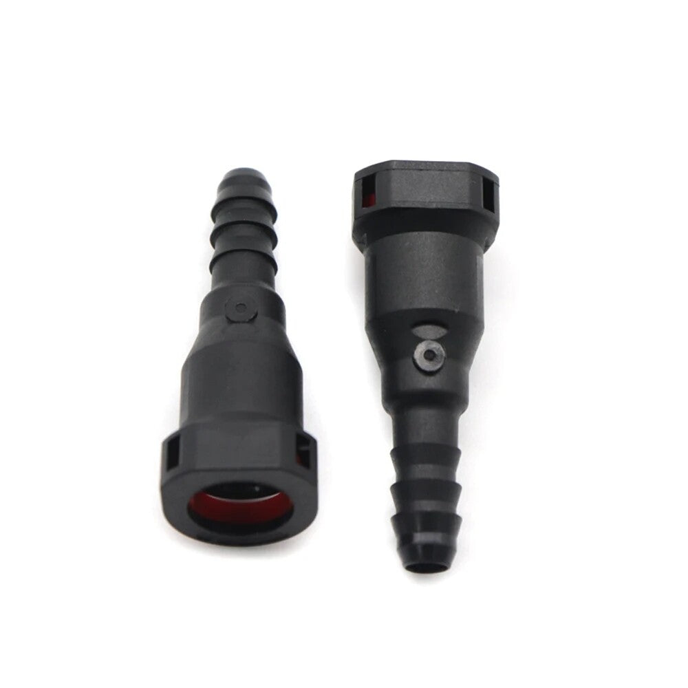Fuel line hose quick-release female connector 2pcs 7.89 mm 7.89 ID6 8x6 180¡ã