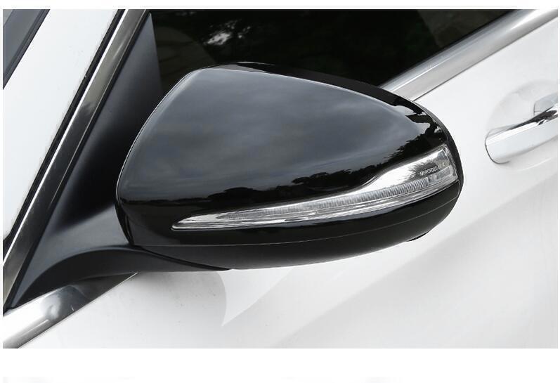 for Benz GLE350 450 GLE63 53 2020-2023 Glossy Black Side Door Mirror Cover Trims