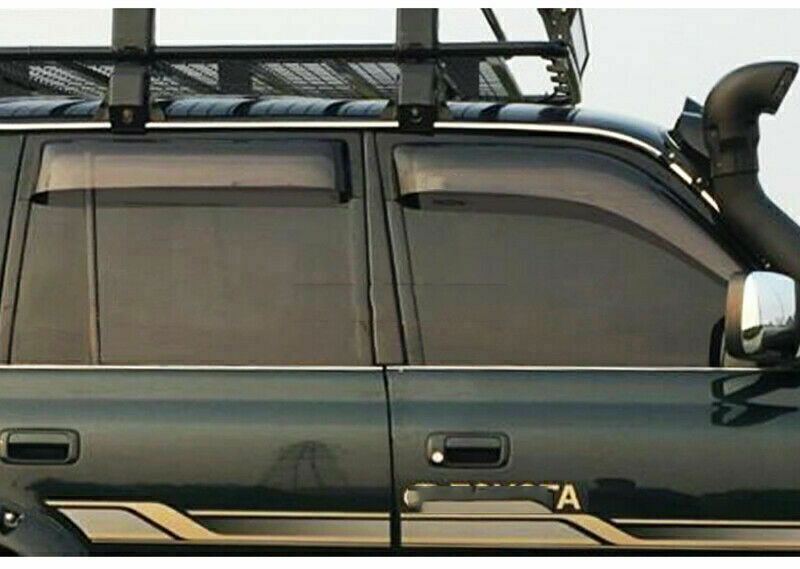 for Land Cruiser LC/FJ80 1991-97 Window Vent Visor Sun Rain Guard Wind Deflector