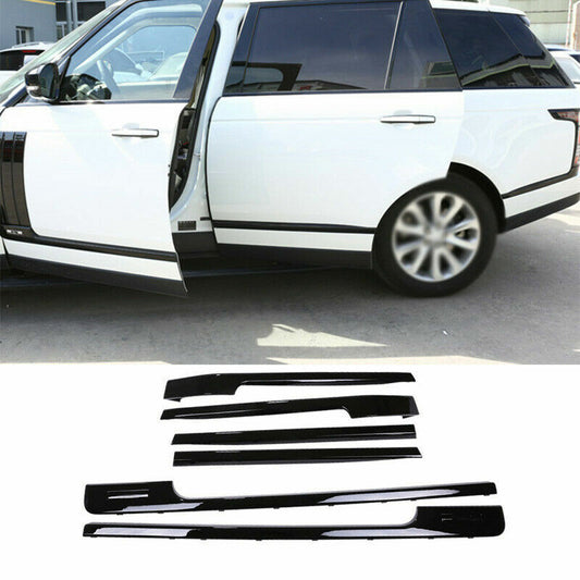 for Range Rover L405 2013-2021 Glossy Black Side Door Body Molding Strip Guard