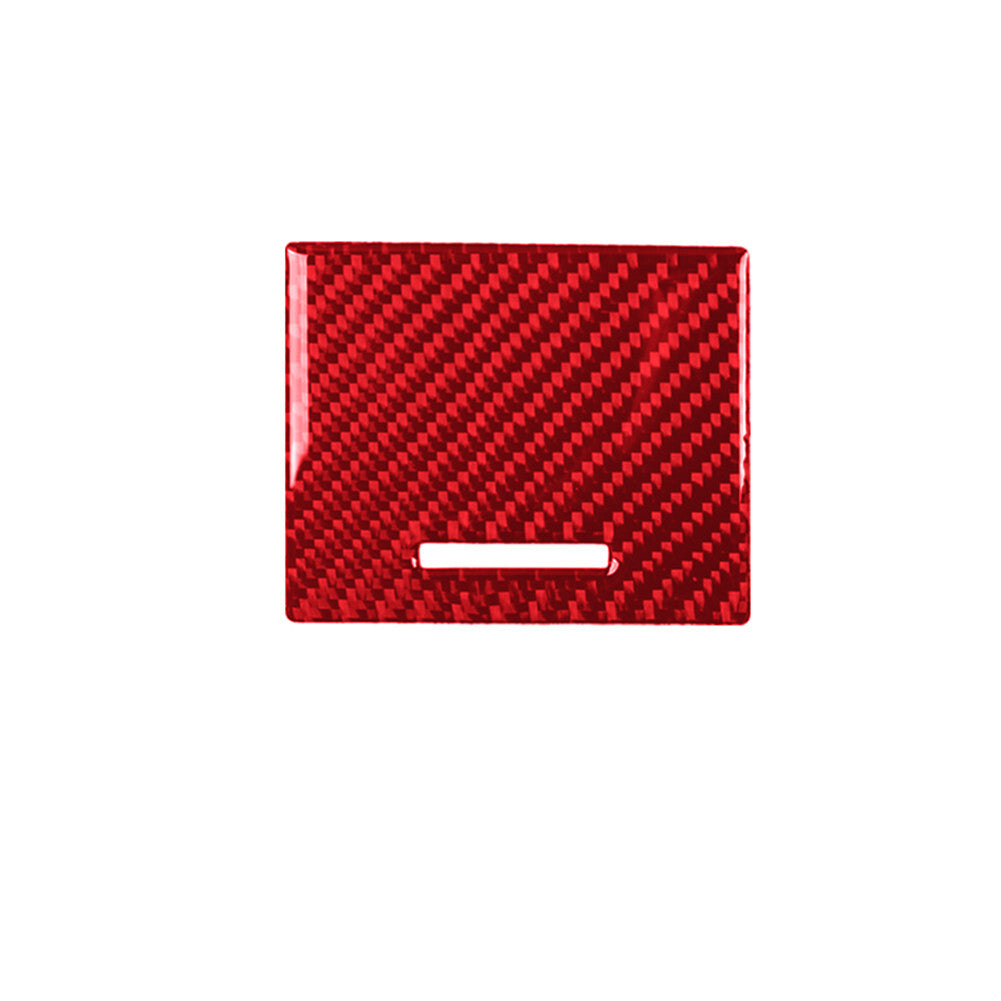 Red Carbon Fiber Interior Center Storage Cover Trim for Acura TSX 2009-2014