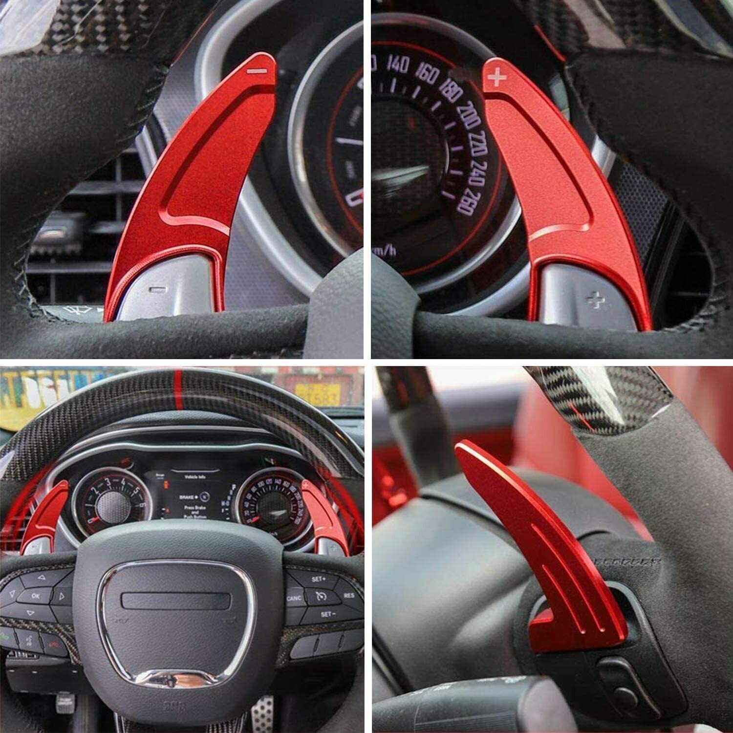 1 Steering Wheel Shift Paddle Extended Shifter Trim fit for Dodge for Challenger Charger