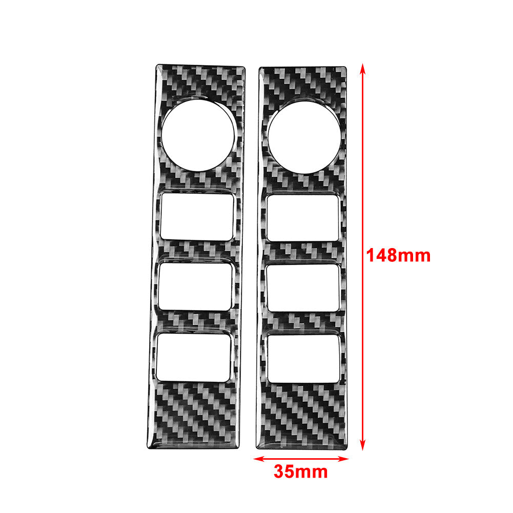 Carbon Fiber Central Console Volume Switch Cover Trim Fit for Toyota Tundra 2014-21
