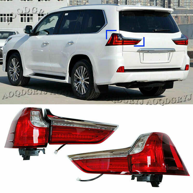 LED Red Rear Light Tail-lamp Brake Lights Assembly Kit for Lexus LX570 2016-2021
