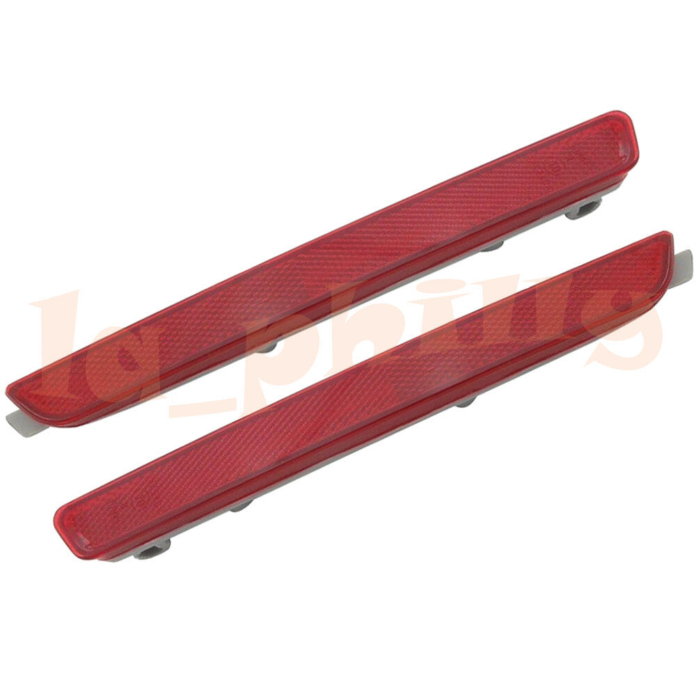 Rear LH+RH Side Bumper Lamp Reflector Lights Red for Mazda 26 CX-7 CX-9 2007-13