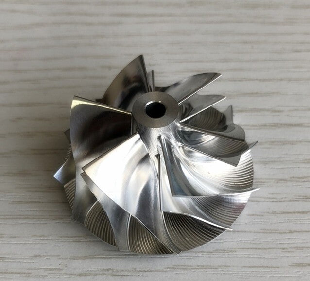 BV40 37.50/46.00 mm 6+6 blade high-performance turbine blank compressor wheel