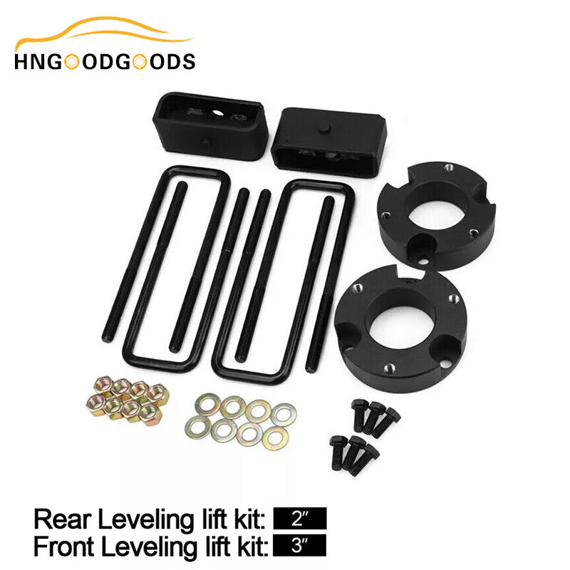 3-inch front and 2-inch rear leveling lift block kit with strut spacers for Tacoma 2005-2023.