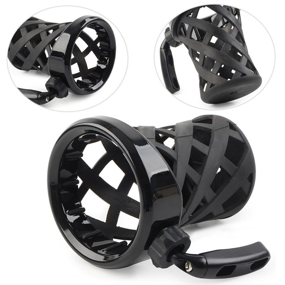 Handlebar Cup Holder Drink W/Mesh Basket Mount Universal Longer for Harley Motor