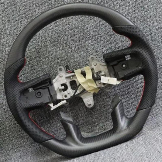 Matte carbon fiber steering wheel with heating, suitable for RAM 1500 TRX 2019-2024, brand new.