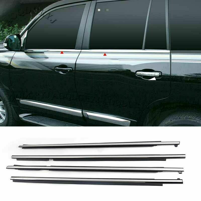4P for Lexus LX570 2008-2018 Factory Style Quarter Door Belt Moulding Strips Set