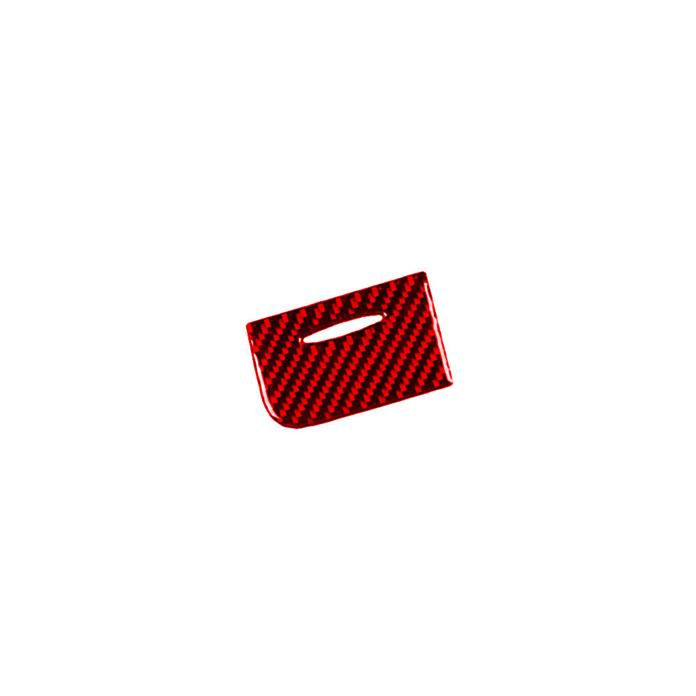 Red Carbon Fiber Glove Box Handle Trim for Mercedes-Benz E-Class W211 2003-2009