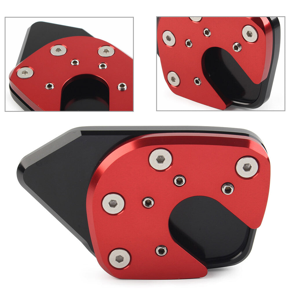 St?nder Seitenst?nder Verl?ngerungsplatte f¨¹r for Honda X-ADV XADV 750 2017-2018 Rot