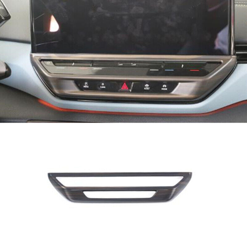 Wood Grain Inner Console AC Button Switch Cover Trim for Volkswagen ID.4 2021-23
