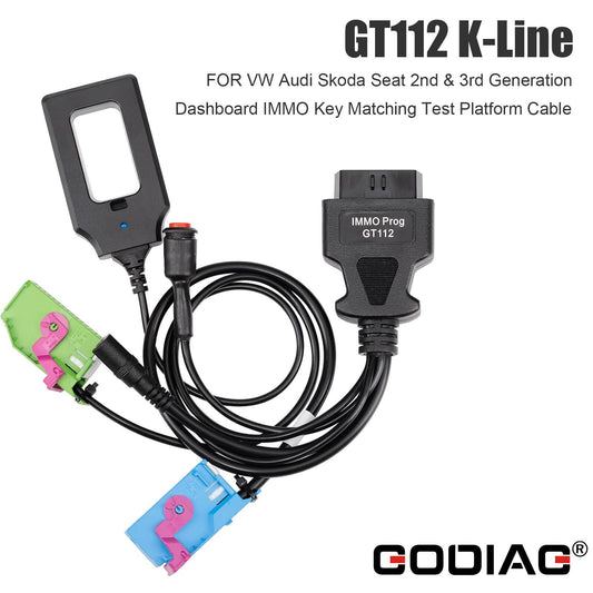 GODIAG GT112 K-Line for Audi 2nd  3rd IMMO Key Matching Test Platform Cable
