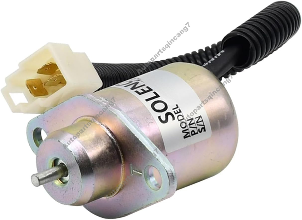 12V Fuel Shutoff Solenoid 067614-027 for Kubota Engine D1105 Upright Lift LX31RT