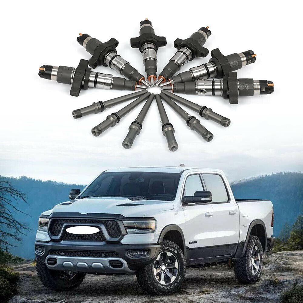 6Pcs Fuel Injectors Rail for Dodge Diesel for Ram 5.9L 0445120238 2004-2009