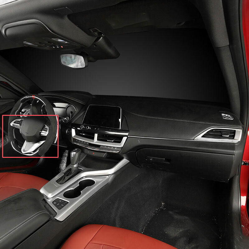 3X Steering Wheel Sheet Frame Cover Trim ABS Matte Silver for Cadillac CT4 20-24