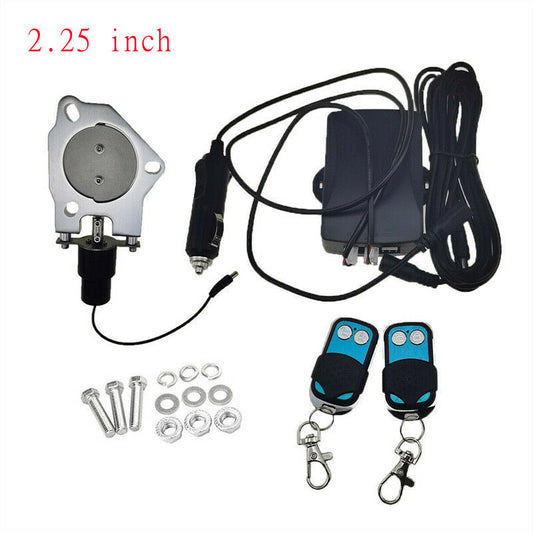 2.25-inch stainless steel connector electric exhaust valve motor kit and remote control switch