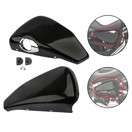 Pair Oil Tank Side Battery Cover for Harley Sportster XL1200 XL883 2014-2018