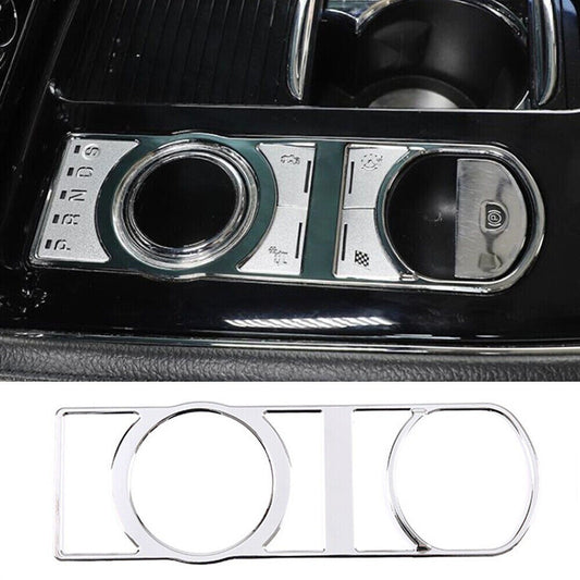 Fit for Jaguar XJ 2010-19 Steel Chrome Gear Shift Button Switch Trim Accessories