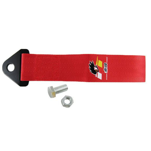 Car tow hook, front cover, rear trunk, bumper, red Mugen, for Honda .