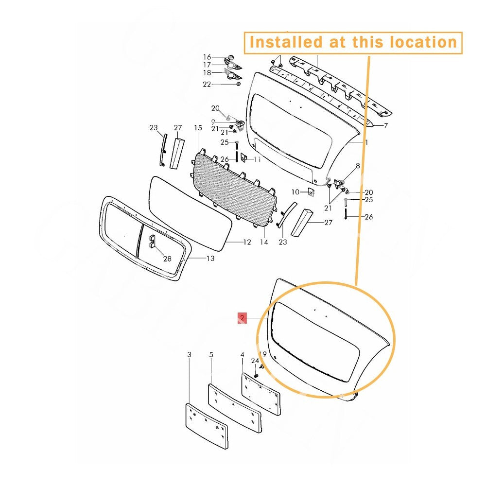 Equipment Manufacturer ( ) for Bentley GT GTC Radiator Grill: 3W3853651CGRU 3W3853651C