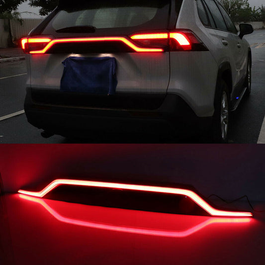 1Rear Door Trunk LED Tail Light Cover for Toyota RAV4 2019-2023 Car Accessories
