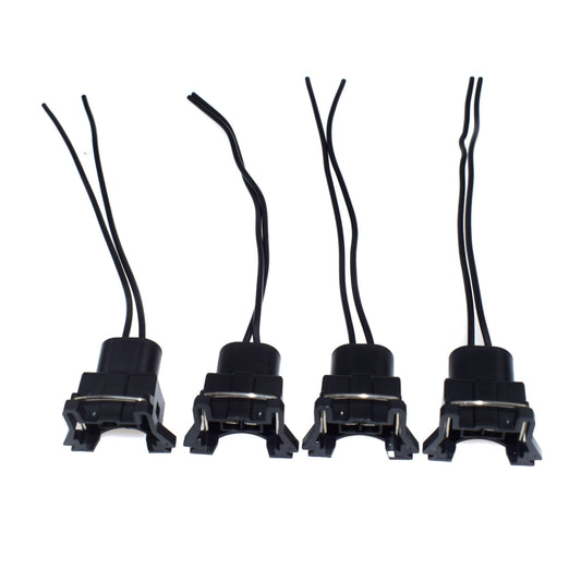 4Pcs Fuel Injector Connector Wiring Plugs Clips Pigtail Cut Splice Universal-