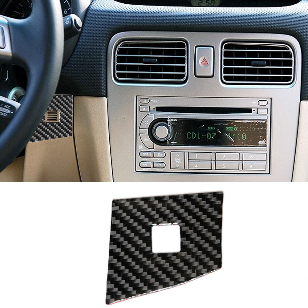 Carbon fiber steering wheel panel sticker decoration suitable for Subaru Forester 2005 - 08