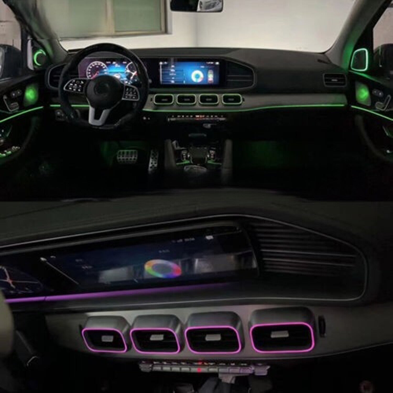 Ambient Light Air Vent for Mercedes-Benz GLE GLS W167 2020-2023 GLE350 GLE450