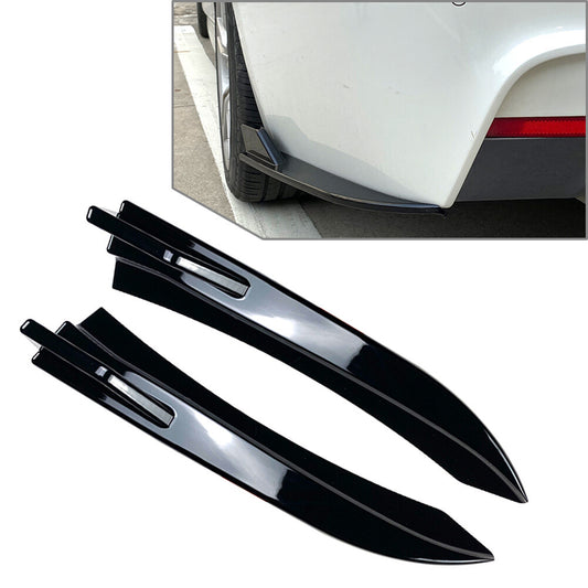 Rear Bumper Splitter Diffuser Canards FIT for BMW 3 Series F30 M-Sport 2012-2018