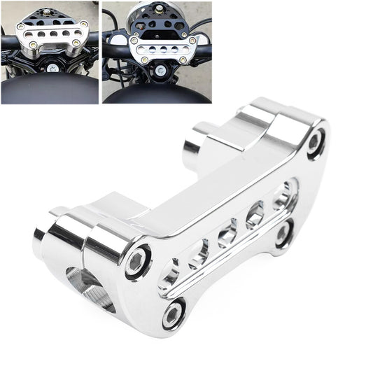 1.5Straight Handlebar Riser Top Clamp for Harley Dyna Touring Road Glide Chrome