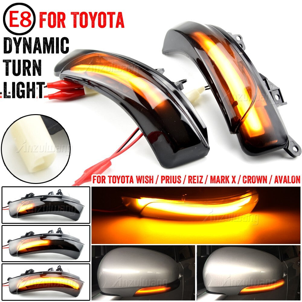 Dynamic Turn Light for Toyota REIZ PRIUS ZVW30 CROWN GRS202 PRIUS ZVW30 AZK10