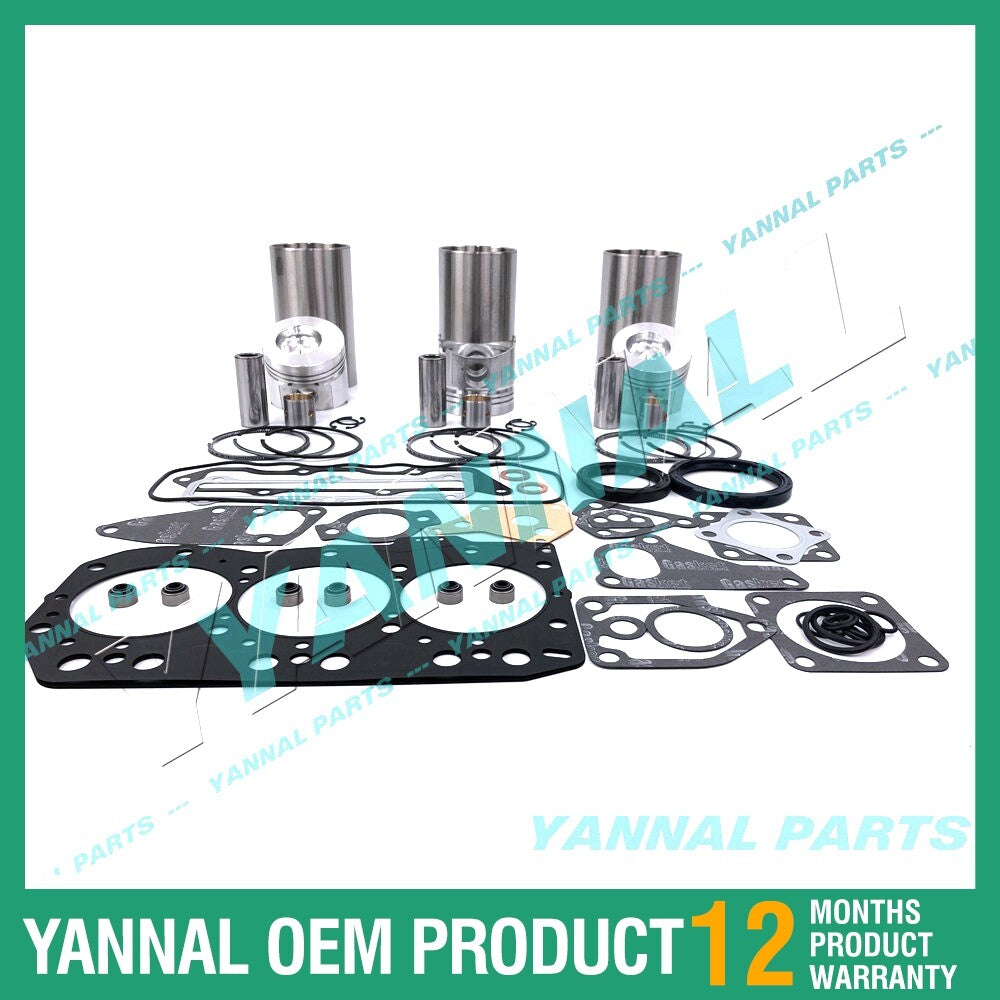 3TNC80 Overhaul and Rebuild Kit with Complete Gaskets for Yanmar Diesel Engines