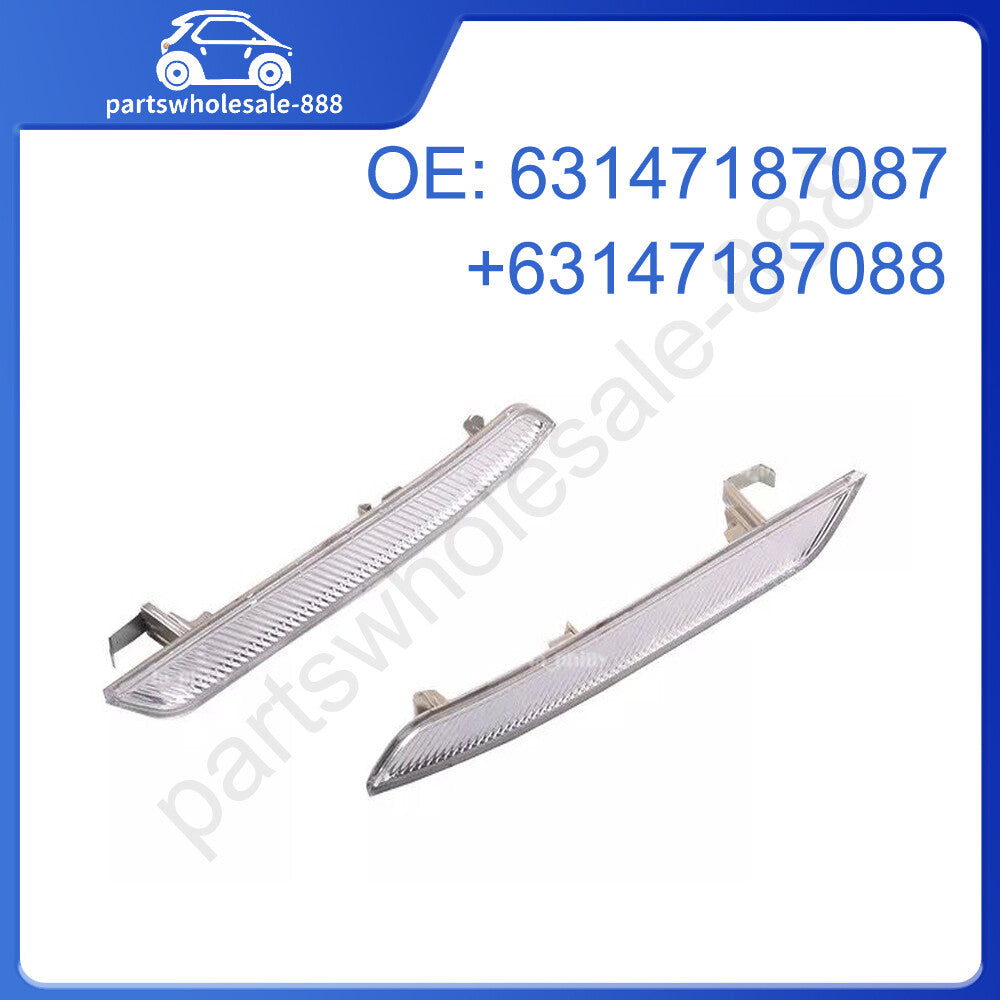 Transparent front bumper side marker reflector lights for BMW X6 E71 E72 2007-2014 Package