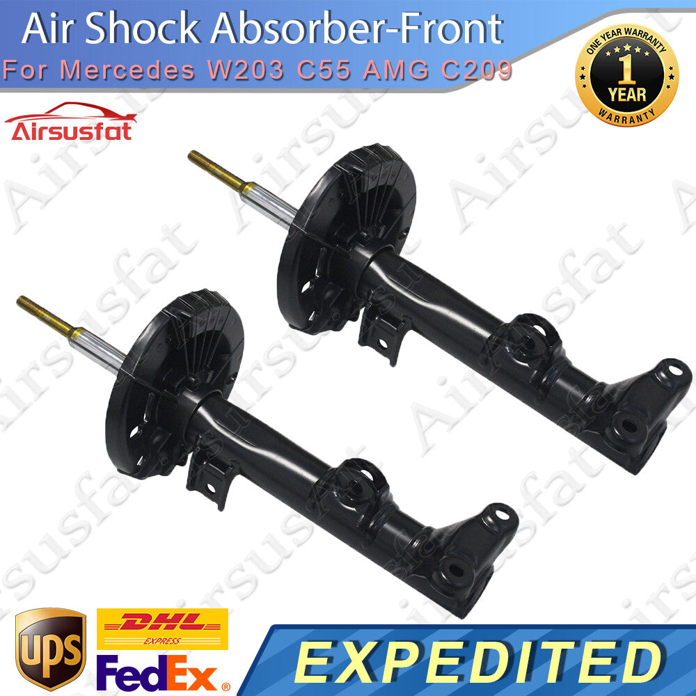 Pair for Mercedes W203 C55 AMG C209 CLK320 Front LR Shock Absorber Core w/o EDC
