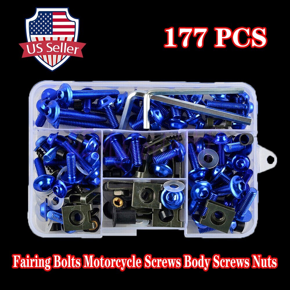 177pcs Fairing Bolts Screws Body Nuts Windshield fit for YZF R1 R6 R3 R25