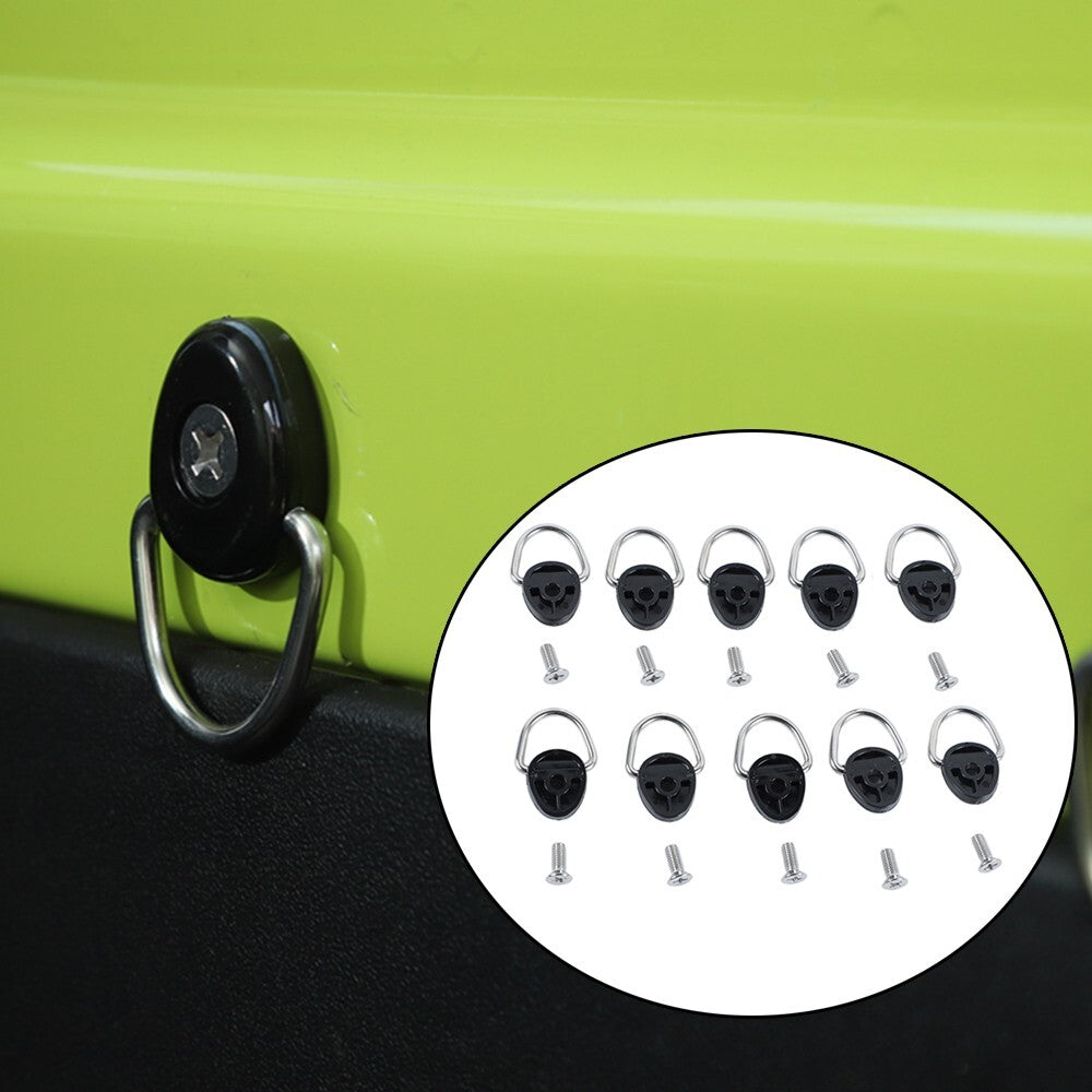 5-PACK Tie-Down Anchors D-Ring Buckle for Suzuki for Jimny 2019 2020 2021 2022 2023