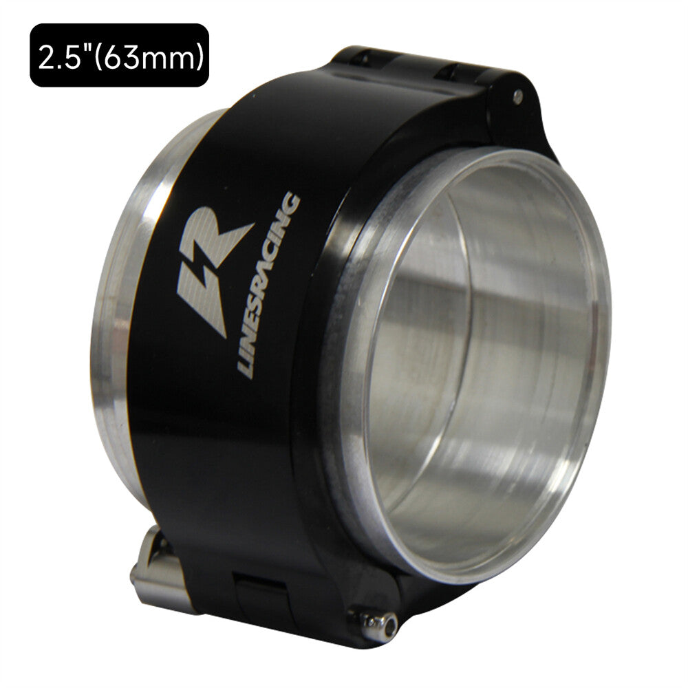 2.5'' 63mm Aluminum HD Intake V-Band Clamp Flange Intercooler Pipe Quick Release